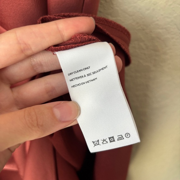 Anthropologie BHLDN Cali Satin Cowl-Neck Midi Slip Dress in Rust - Picture 13 of 16